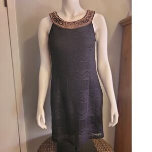 DB Est. 1962 Crochet Tunic Dress - Size 8 - Boho Chic Festival Tribal Safari